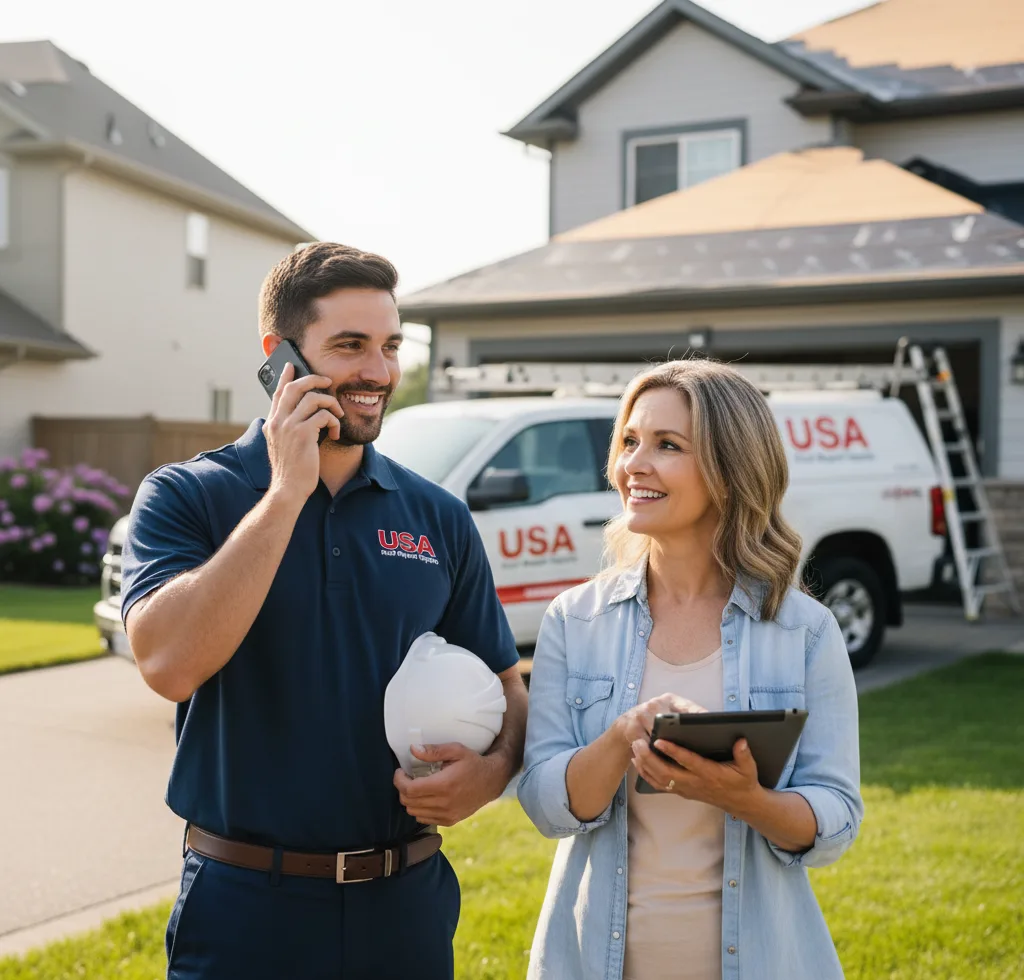 USA Roof Repair Experts customer support in Churchville